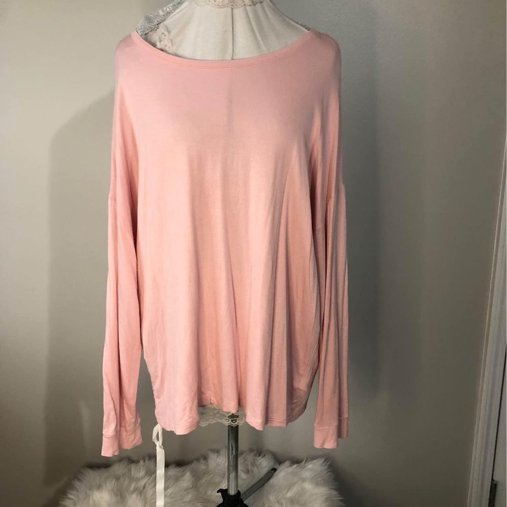 XL Xersion Womens Long Sleeve Pink Blouse C5630